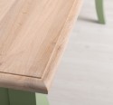 Masa dining cu picioare curbate 180x90x78cm, blat stejar de la Rustic Butique PS383 - Culoare Top_P035 - Culoare Corp_P054 - DUBLU COLOR