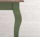 Masa dining cu picioare curbate 180x90x78cm, blat stejar de la Rustic Butique PS383 - Culoare Top_P035 - Culoare Corp_P054 - DUBLU COLOR