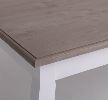 Masa dining cu picioare curbate 210x90x78cm de la Rustic Butique PS383 - Culoare Top_P037 - Culoare Corp_P030++P004A - TRIPLU COLOR