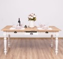 Masa dining 180x90cm, blat stejar de la Rustic Butique PS45 - Culoare Top_P089 - Culoare Corp_P015 - DUBLU COLOR