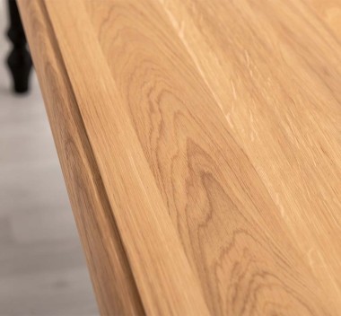 Masa dining 180x90cm, blat stejar de la Rustic Butique PS45-210 - Culoare Top_P061 - Culoare Corp_P003 - DUBLU COLOR