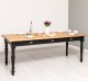 Masa dining 180x90cm, blat stejar de la Rustic Butique PS45-210 - Culoare Top_P061 - Culoare Corp_P003 - DUBLU COLOR