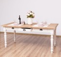Masa dining 210x90cm, blat stejar de la Rustic Butique PS45 - Culoare Top_P089 - Culoare Corp_P015 - DUBLU COLOR
