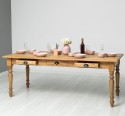 Masa dining 210x90cm, blat stejar de la Rustic Butique PS45 - Culoare_P001 - CERUIT