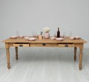 Masa dining 210x90cm, blat stejar de la Rustic Butique PS45 - Culoare_P001 - CERUIT
