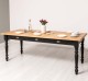 Masa dining 210x90cm, blat stejar de la Rustic Butique PS45-210 - Culoare Top_P061 - Culoare Corp_P003 - DUBLU COLOR