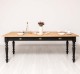 Masa dining 210x90cm, blat stejar de la Rustic Butique PS45-210 - Culoare Top_P061 - Culoare Corp_P003 - DUBLU COLOR