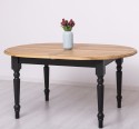 Masa ovala extensibila 160/200cm, blat stejar de la Rustic Butique PS524 - Culoare Top_P061 - Culoare Corp_P003 - DUBLU COLOR