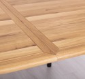 Masa ovala extensibila 160/200cm, blat stejar de la Rustic Butique PS524 - Culoare Top_P061 - Culoare Corp_P003 - DUBLU COLOR