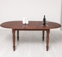 Masa ovala extensibila 160/200cm, blat stejar de la Rustic Butique PS524 - Culoare_P081 - LACUIT & VOPSIT