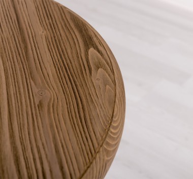 Masa de bar cu blat rotund 78cm de la Rustic Butique PS673 - Culoare Top_P066 / Culoare Corp_P015 - DUBLU COLOR