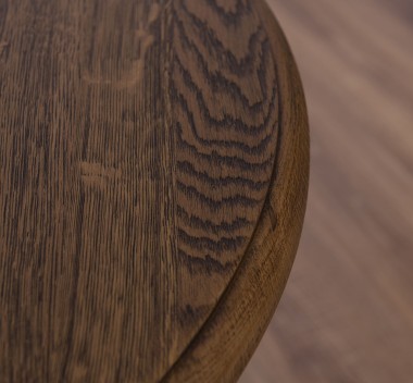 Masa de bar cu blat rotund 78cm, blat stejar de la Rustic Butique PS673 - Culoare Top_P064 - Culoare Corp_P004 - DUBLU COLOR