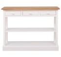 Consola cu 3 sertare si 1 polita, blat stejar de la Rustic Butique PS513 - Culoare Top_P089 - Culoare Corp_P039 - DUBLU COLOR