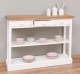 Consola cu 3 sertare si 1 polita, blat stejar de la Rustic Butique PS513 - Culoare TopP089 - Culoare Corp_P039 - DUBLU COLOR