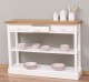Consola cu 3 sertare si 1 polita, blat stejar de la Rustic Butique PS513 - Culoare TopP089 - Culoare Corp_P039 - DUBLU COLOR