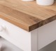 Consola cu 3 sertare si 1 polita, blat stejar de la Rustic Butique PS513 - Culoare TopP089 - Culoare Corp_P039 - DUBLU COLOR