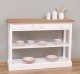 Consola cu 3 sertare si 1 polita, blat stejar de la Rustic Butique PS513 - Culoare TopP089 - Culoare Corp_P039 - DUBLU COLOR