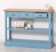 Consola cu 3 sertare si 1 polita, blat stejar de la Rustic Butique PS513 - Culoare Top_P061 - Culoare Corp_P053 - DUBLU COLOR