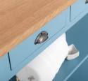 Consola cu 3 sertare si 1 polita, blat stejar de la Rustic Butique PS513 - Culoare Top_P061 - Culoare Corp_P053 - DUBLU COLOR