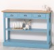 Consola cu 3 sertare si 1 polita, blat stejar de la Rustic Butique PS513 - Culoare Top_P061 - Culoare Corp_P053 - DUBLU COLOR