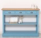 Consola cu 3 sertare si 1 polita, blat stejar de la Rustic Butique PS513 - Culoare Top_P061 - Culoare Corp_P053 - DUBLU COLOR