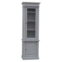 Vitrina ingusta cu 1 usa BAS + 1 usa sticla SUP, Colectia Directoire de la Rustic Butique PS68BAS + PS68SUP - Culoare_P030A - VOPSIT ANTICHIZAT