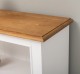 Biblioteca mica cu etajere de la Rustic Butique PS188 - Culoare Top_P002 - Culoare Corp_P004 - DUBLU COLOR