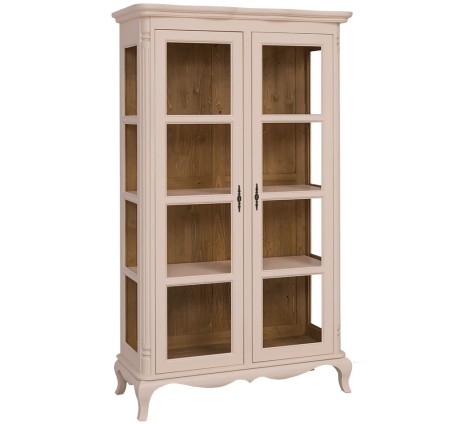 Vitrina cu 2 usi Chic de la Rustic Butique PS653 - Culoare Ext._P025 / Culoare Int._P002 - DUBLU COLOR