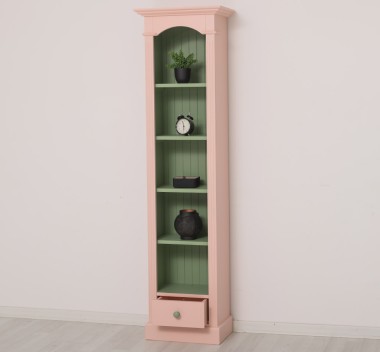 Etajera cu 1 sertar de la Rustic Butique PS197 - Culoare Ext._P043 / Culoare Int._P054 - DUBLU COLOR