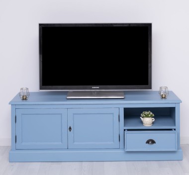 Comoda TV cu 2 usi, 1 sertar de la Rustic Butique PS101 - Culoare_P053A - VOPSIT ANTICHIZAT
