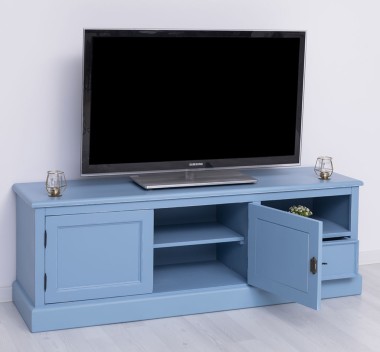 Comoda TV cu 2 usi, 1 sertar de la Rustic Butique PS101 - Culoare_P053A - VOPSIT ANTICHIZAT