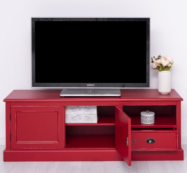 Comoda TV cu 2 usi, 1 sertar de la Rustic Butique PS101 - Culoare_P047A - VOPSIT ANTICHIZAT