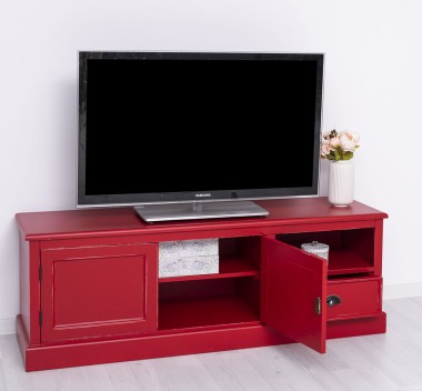 Comoda TV cu 2 usi, 1 sertar de la Rustic Butique PS101 - Culoare_P047A - VOPSIT ANTICHIZAT