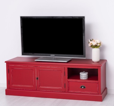 Comoda TV cu 2 usi, 1 sertar de la Rustic Butique PS101 - Culoare_P047A - VOPSIT ANTICHIZAT