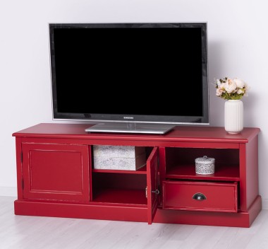 Comoda TV cu 2 usi, 1 sertar de la Rustic Butique PS101 - Culoare_P047A - VOPSIT ANTICHIZAT