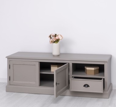 Comoda TV cu 2 usi, 1 sertar de la Rustic Butique PS101 - Culoare_P025++P030A - 2 STRATURI DE CULORI ANTICHIZAT