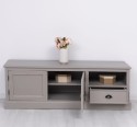 Comoda TV cu 2 usi, 1 sertar de la Rustic Butique PS101 - Culoare_P025++P030A - 2 STRATURI DE CULORI ANTICHIZAT