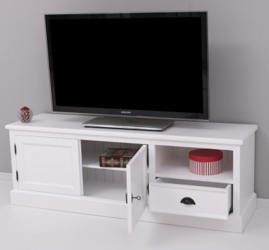 Comoda TV cu 2 usi, 1 sertar de la Rustic Butique PS101 - Culoare_P004 - VOPSIT