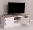 Comoda TV cu 2 usi, 1 sertar de la Rustic Butique PS101 - Culoare Top_P071 - Culoare Corp_P004 - Culoare Sertare_P071 - DUBLU COLOR