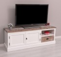 Comoda TV cu 2 usi, 1 sertar de la Rustic Butique PS101 - Culoare Top_P071 - Culoare Corp_P004 - Culoare Sertare_P071 - DUBLU COLOR