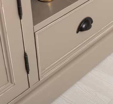Comoda TV cu 2 usi, 1 sertar de la Rustic Butique PS101 - Culoare Top_P002 - Culoare Corp_P025++P030A - DUBLU COLOR
