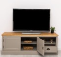 Comoda TV cu 2 usi, 1 sertar de la Rustic Butique PS101 - Culoare Top_P002 - Culoare Corp_P025++P030A - DUBLU COLOR