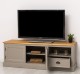 Comoda TV cu 2 usi, 1 sertar de la Rustic Butique PS101 - Culoare Top_P002 - Culoare Corp_P025++P030A - DUBLU COLOR