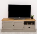 Comoda TV cu 2 usi, 1 sertar de la Rustic Butique PS101 - Culoare Top_P002 - Culoare Corp_P025++P030A - DUBLU COLOR