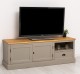 Comoda TV cu 2 usi, 1 sertar de la Rustic Butique PS101 - Culoare Top_P002 - Culoare Corp_P025++P030A - DUBLU COLOR