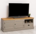 Comoda TV cu 2 usi, 1 sertar de la Rustic Butique PS101 - Culoare Top_P002 - Culoare Corp_P025++P030A - DUBLU COLOR
