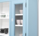 Bufet de bucatarie 3 usi, 3 sertare BAS + 2 usi, 4 sertare SUP, din stejar - Culoare Ext._P053 / Culoare Int._P004 - DUBLU COLOR de la Rustic Butique OUTOPS232BAS+SUP - Color Ext._P053 / Color Int._P004 - DUBLU COLOR