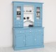 Bufet de bucatarie 3 usi, 3 sertare BAS + 2 usi, 4 sertare SUP, din stejar - Culoare Ext._P053 / Culoare Int._P004 - DUBLU COLOR de la Rustic Butique OUTOPS232BAS+SUP - Color Ext._P053 / Color Int._P004 - DUBLU COLOR