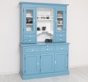 Bufet de bucatarie 3 usi, 3 sertare BAS + 2 usi, 4 sertare SUP, din stejar - Culoare Ext._P053 / Culoare Int._P004 - DUBLU COLOR de la Rustic Butique OUTOPS232BAS+SUP - Color Ext._P053 / Color Int._P004 - DUBLU COLOR