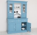 Bufet de bucatarie 3 usi, 3 sertare BAS + 2 usi, 4 sertare SUP, din stejar - Culoare Ext._P053 / Culoare Int._P004 - DUBLU COLOR de la Rustic Butique OUTOPS232BAS+SUP - Color Ext._P053 / Color Int._P004 - DUBLU COLOR